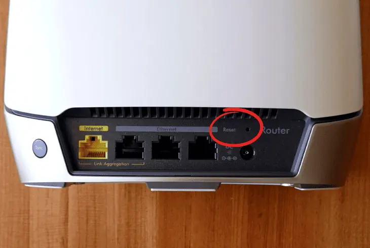 factory reset your orbi system