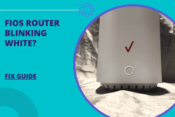 why is my fios router blinking white