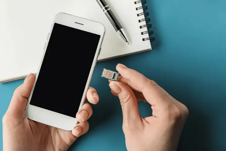 insert different sim on phone