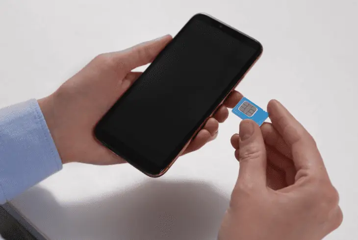 insert the sim card into phone
