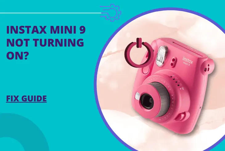 instax mini 9 not turning on