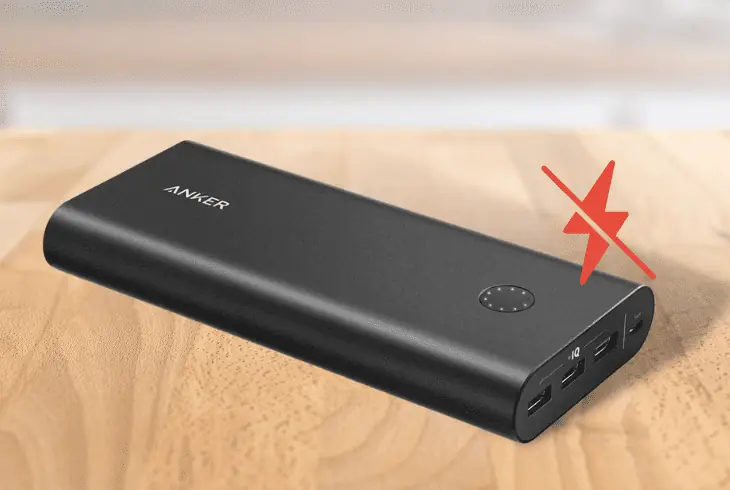 anker powerbank no charge