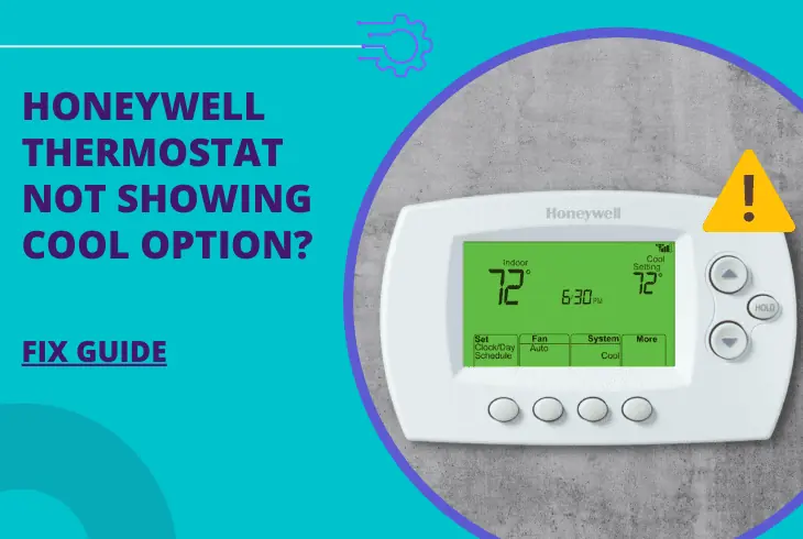 honeywell thermostat not showing cool option