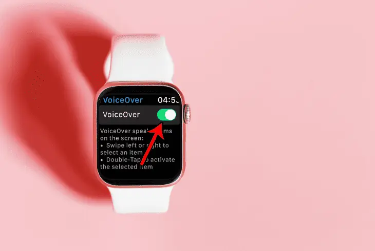 switch off the voice over feature