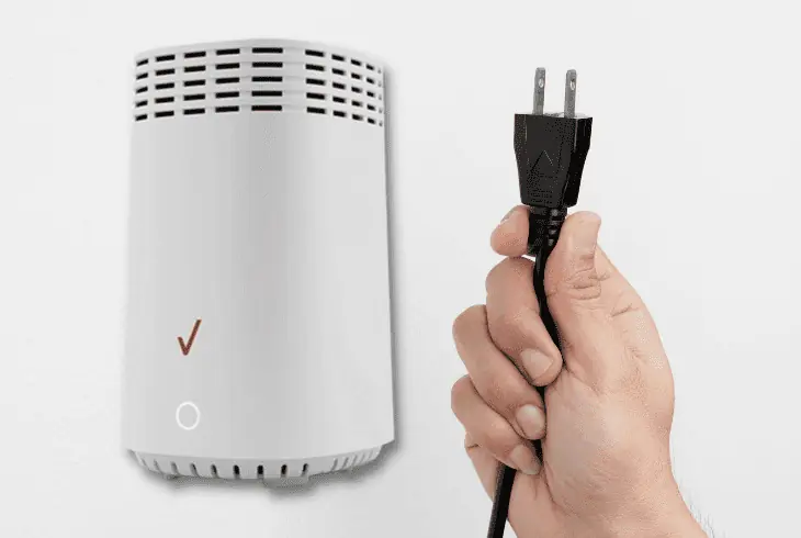 power reset the fios router