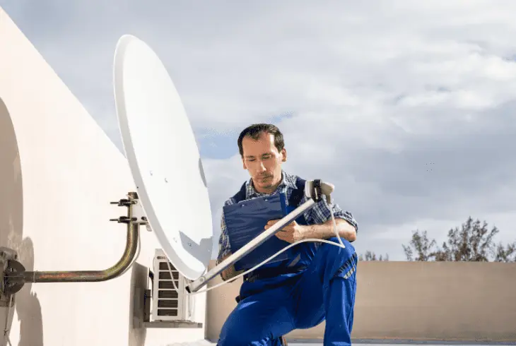 realign the directv dish correctly