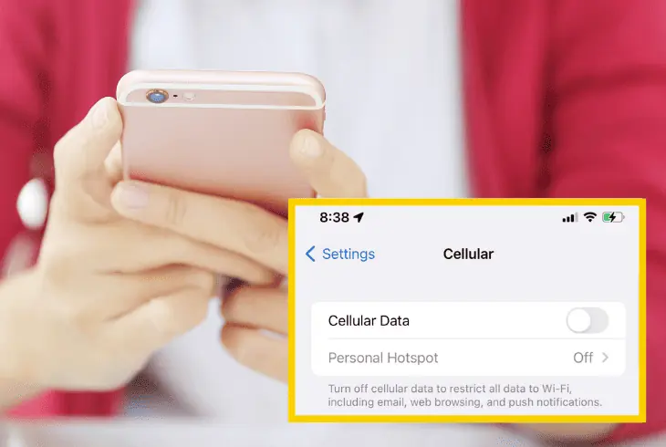 reboot the mobile data feature