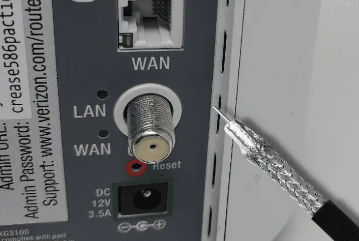 reconnect the service cable