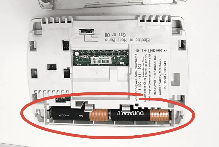 replace the thermostat batteries
