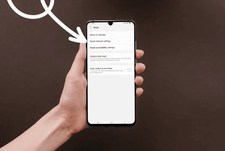 reset the network settings