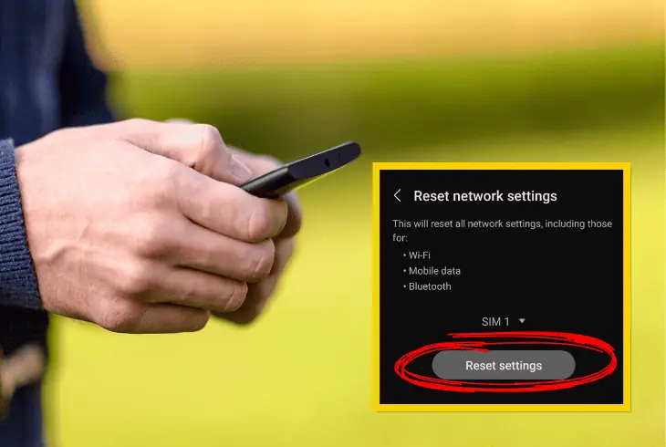 reset the network settings