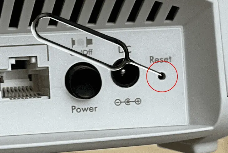 reset the orbi satellite