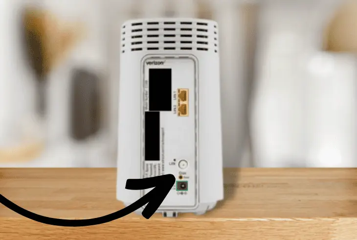 reset the verizon router