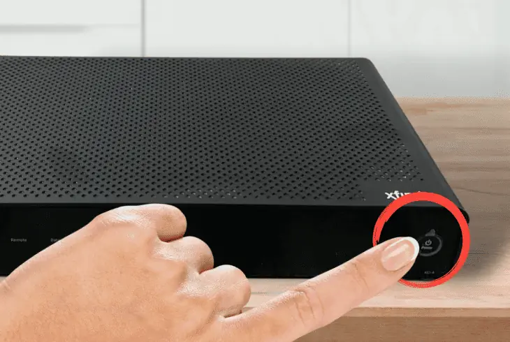 reset with the power button
