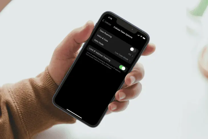 restart the data roaming feature