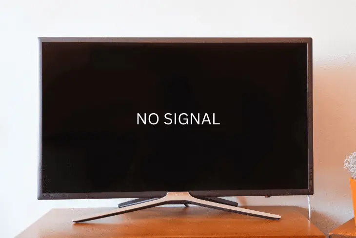 connected to tv but “no signal” appears