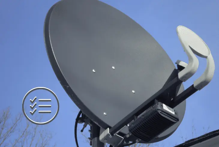 satellite dish specifications and features