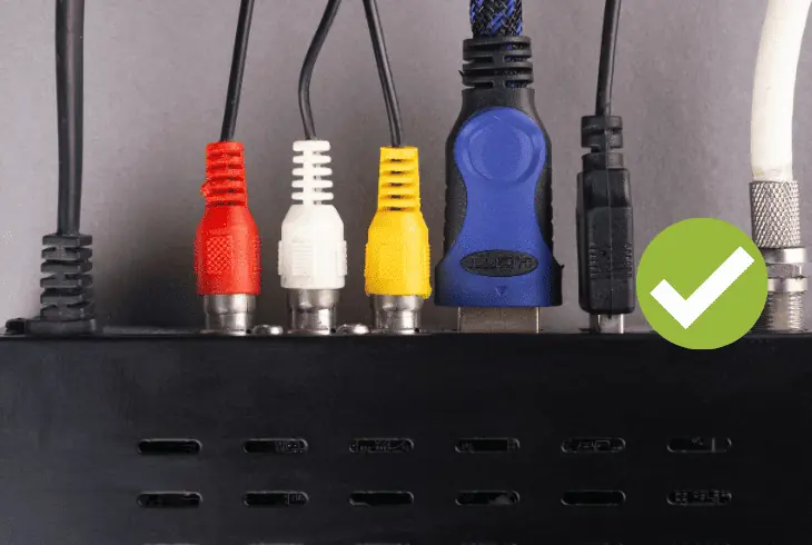 secure all cable connections