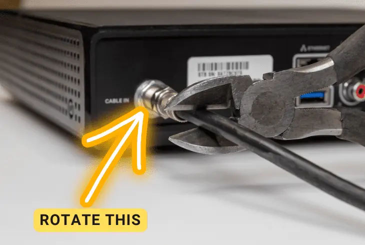 tighten all the cables