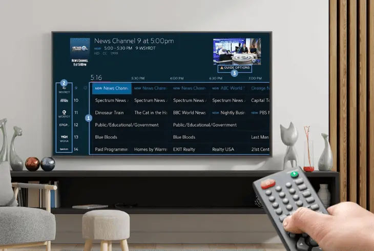 types of channel viewing in spectrum guide