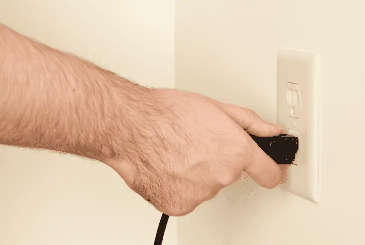 unplug your fios box