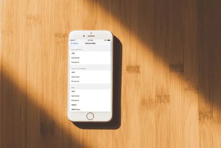 update the apn on iphone