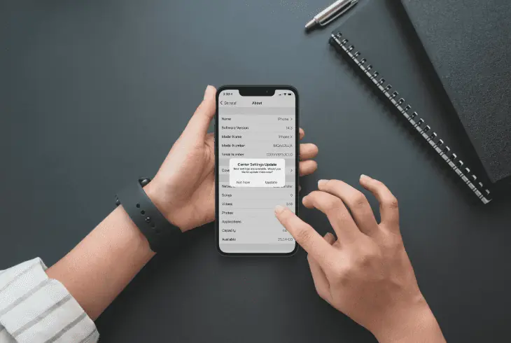 update the phone carrier settings