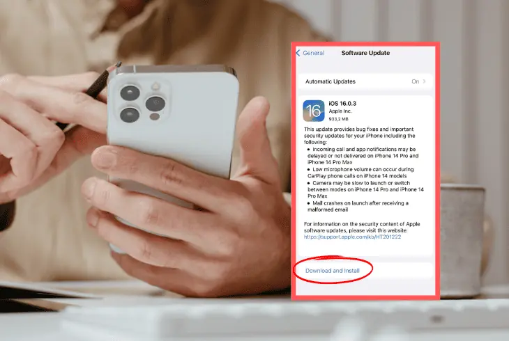update your iphone's firmware