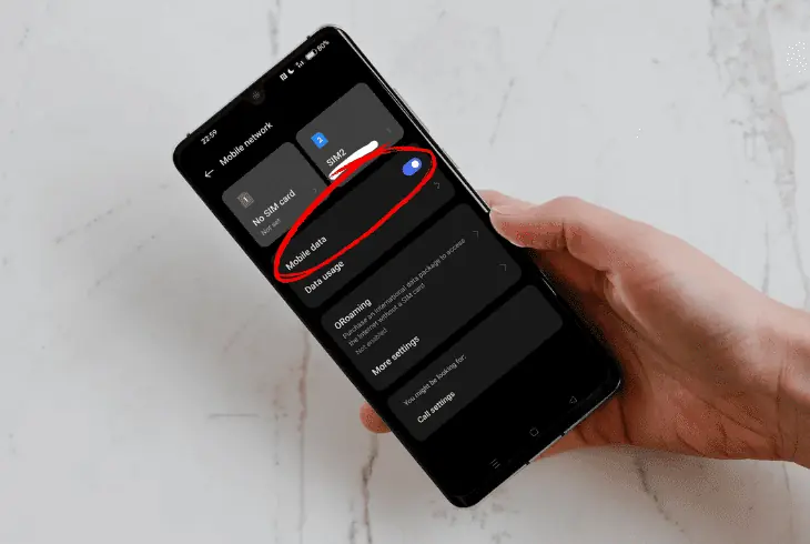 validate the phone’s internet
