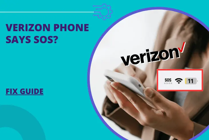 why does my verizon phone say sos