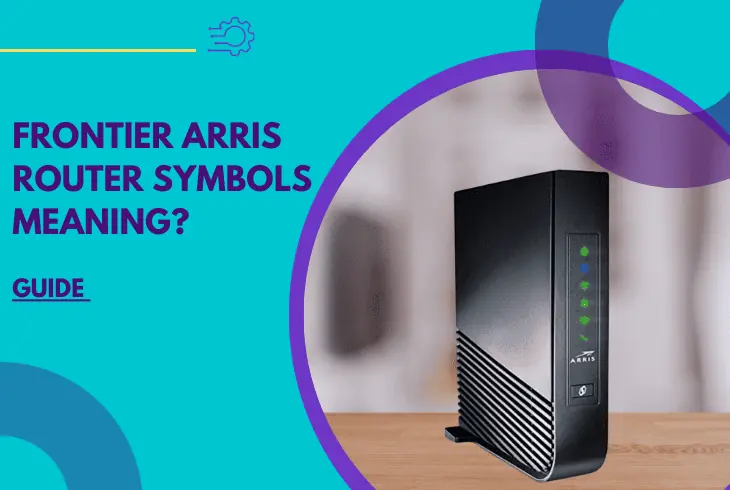 frontier arris router symbols meaning