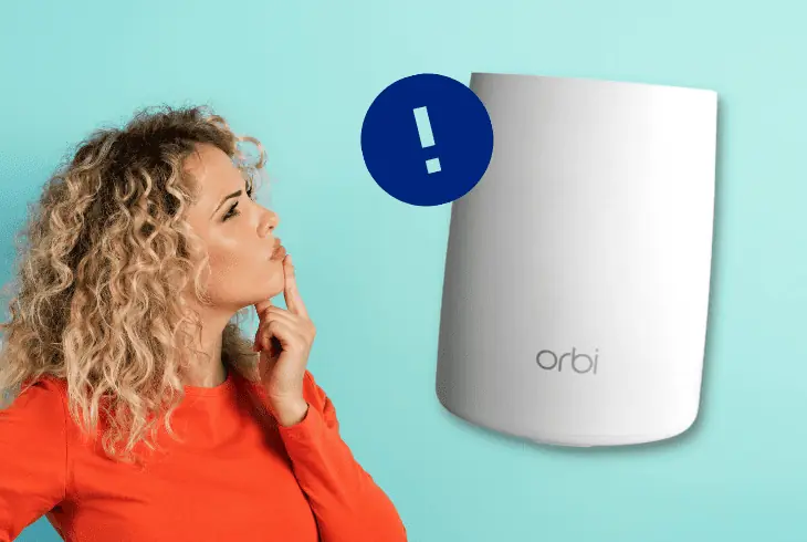 why is orbi outdoor satellite not syncing