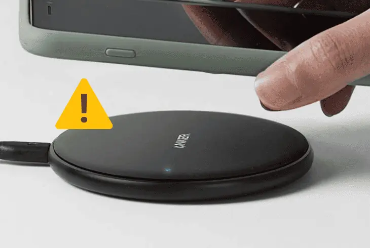 wireless anker charger not charging iphone