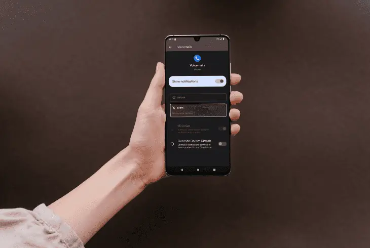 change the notification settings