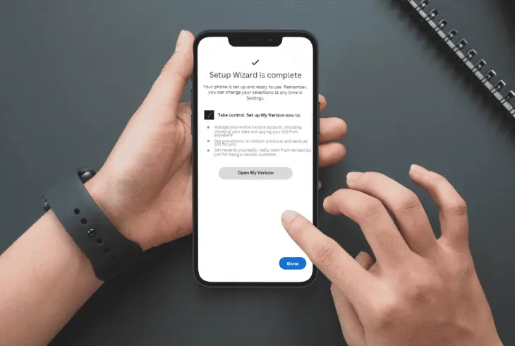 complete the verizon setup correctly