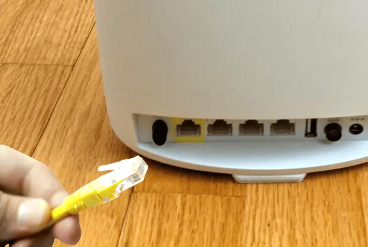 connect orbi satellite via ethernet