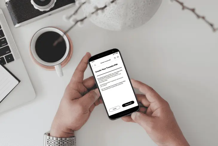 create a transfer pin via verizon app