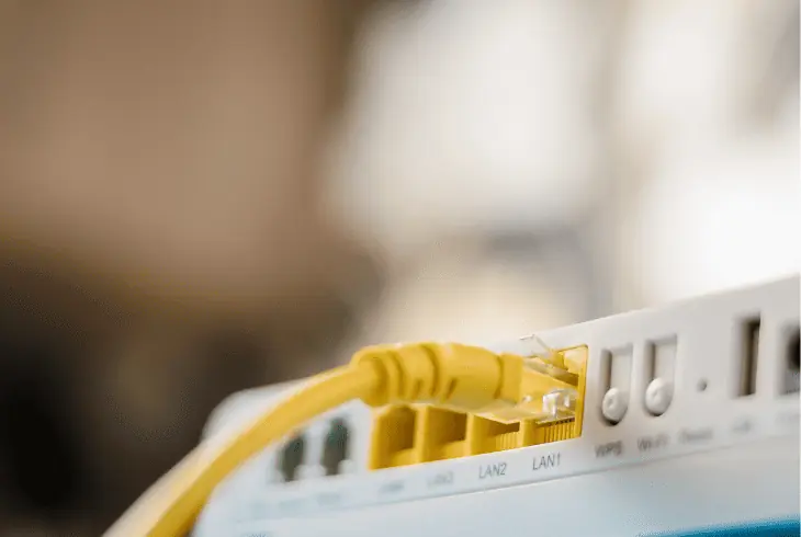 connect modem via ethernet cable