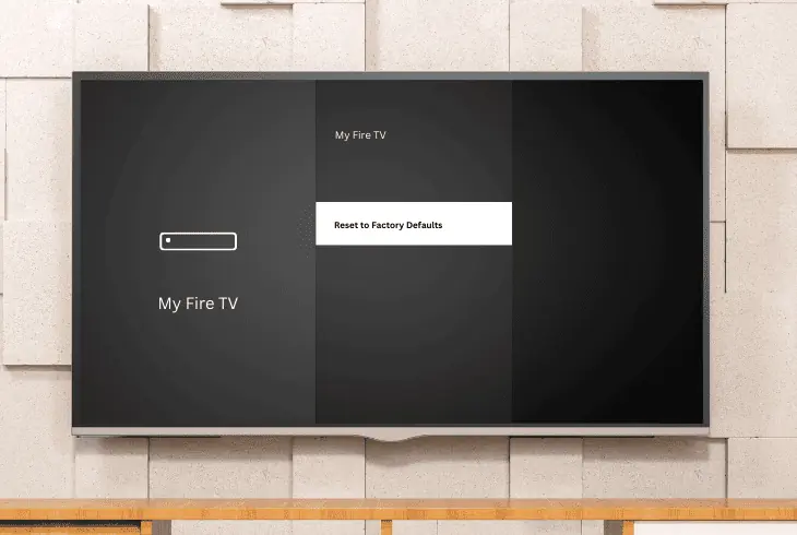 factory reset the firestick tv
