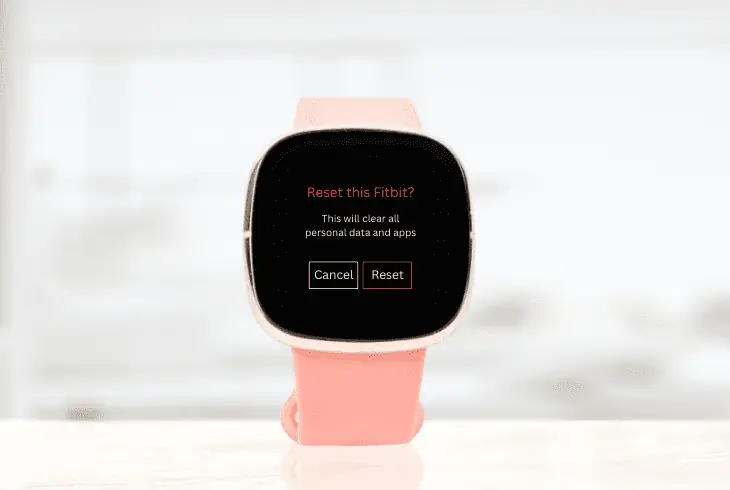 factory reset the fitbit sense watch