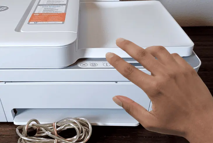 factory reset the hp printer