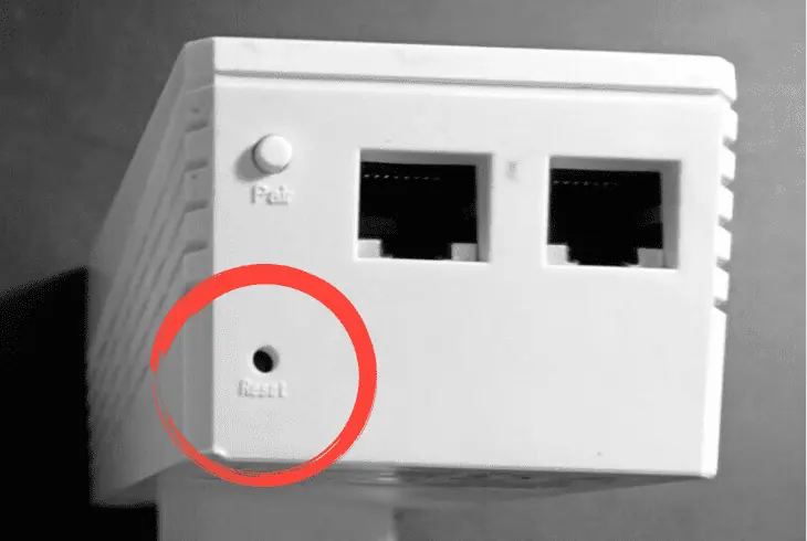 factory reset the powerline