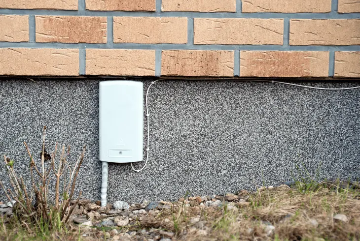 find the internet provide box outside