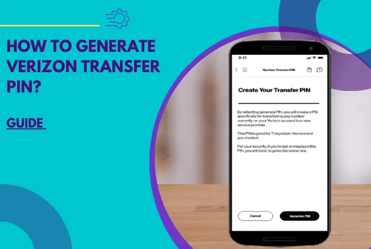 how to generate verizon transfer pin