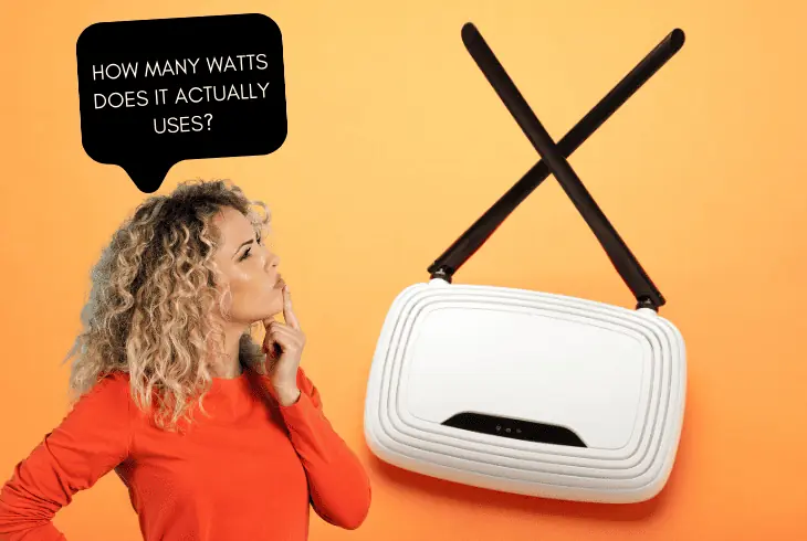 how many watts router uses