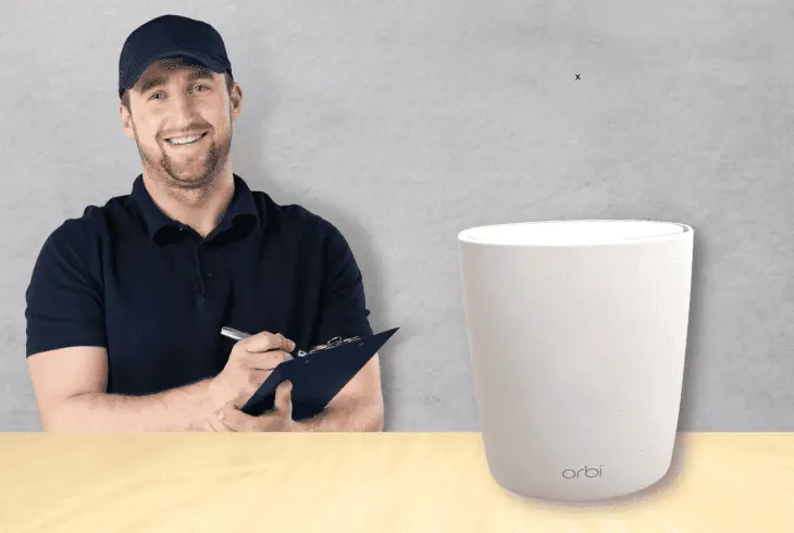 how to test whether orbi satellite is connected
