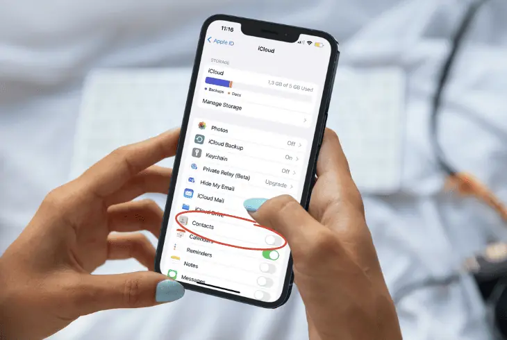 how to turn off contacts on ios devices