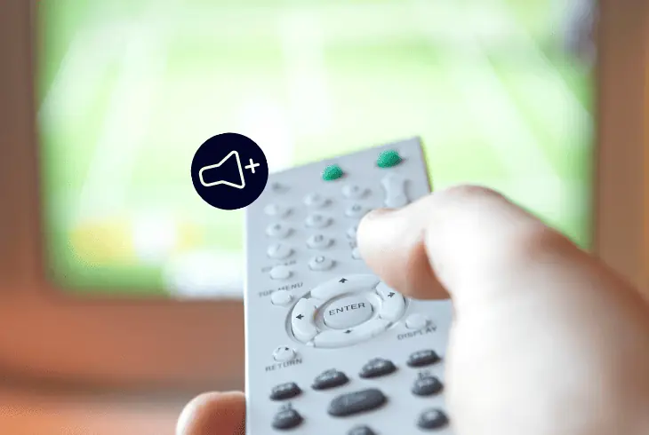 increase the tv volume