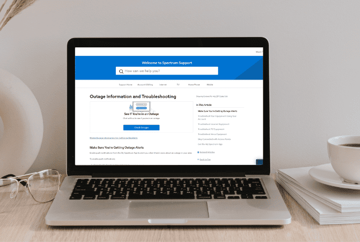 check for spectrum outage