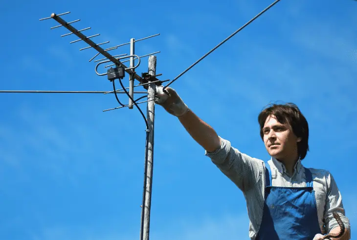 reposition your antenna or dish